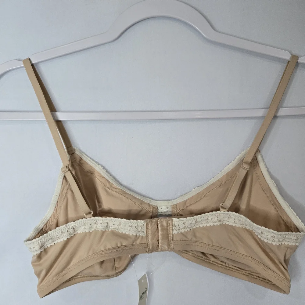 NWT Aerie Tan Lace Trim Bra Size Medium - Picture 7 of 7